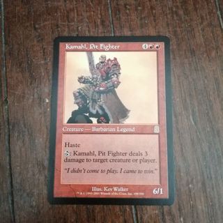 MTG ピットファイター・カマール foil 英語版 オデッセイ 初版 MTG ピットファイター・カマール foil 英語版 オデッセイ 初版