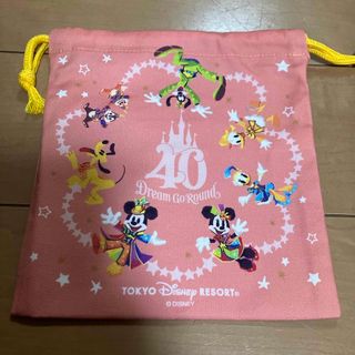 ディズニー(Disney)の値下げ！ディズニー40周年(^^) ドリームゴーラウンド♪ ミッキーきんちゃく！(キャラクターグッズ)