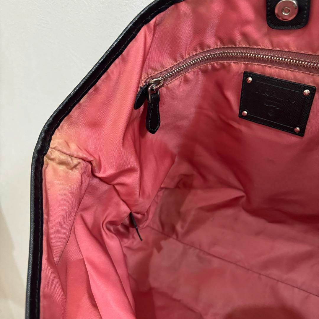 くうに様PRADA プラダ トートバッグ A4収納可 ナイロン レザー くうに様PRADA プラダ トートバッグ A4収納可 ナイロン レザー