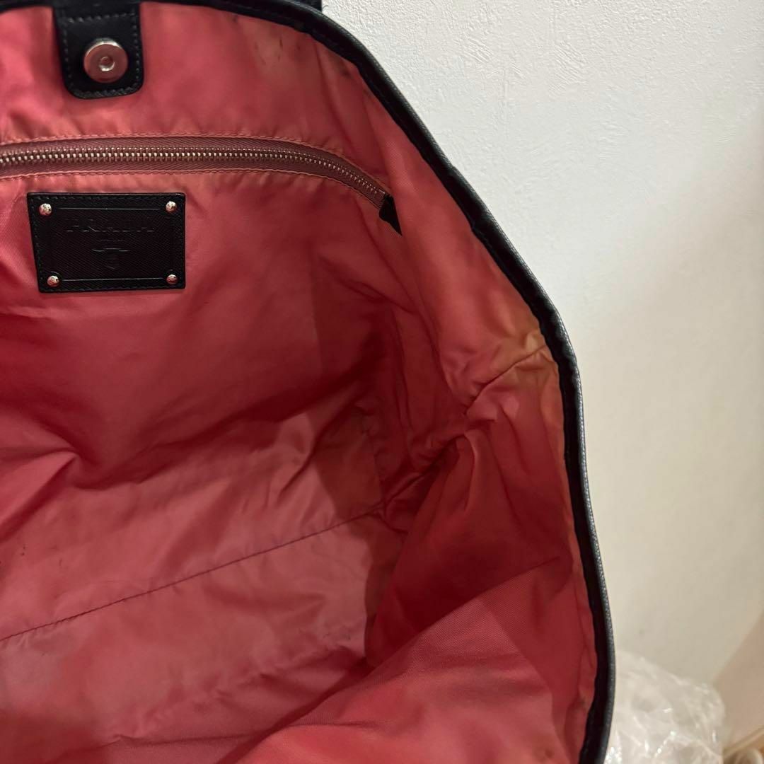 くうに様PRADA プラダ トートバッグ A4収納可 ナイロン レザー くうに様PRADA プラダ トートバッグ A4収納可 ナイロン レザー
