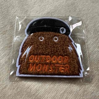 新品未開封 OUTDOOR MONSTER モフモフワッペン ぴのもん ブラウン