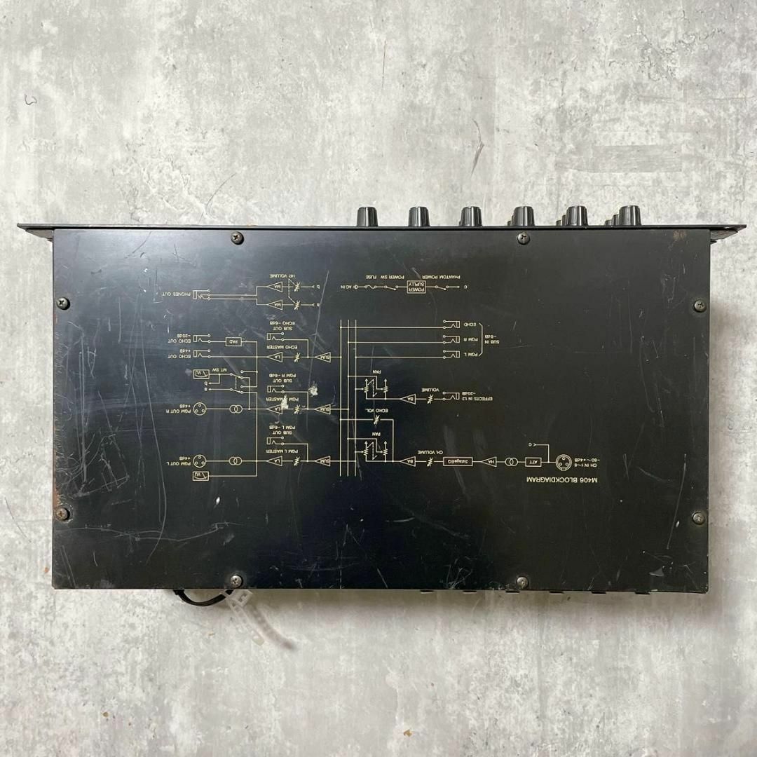 ヤマハ(ヤマハ)の名機 ヤマハ プロフェッショナルシリーズ M406 6chラックマウントミキサー 楽器のレコーディング/PA機器(ミキサー)の商品写真