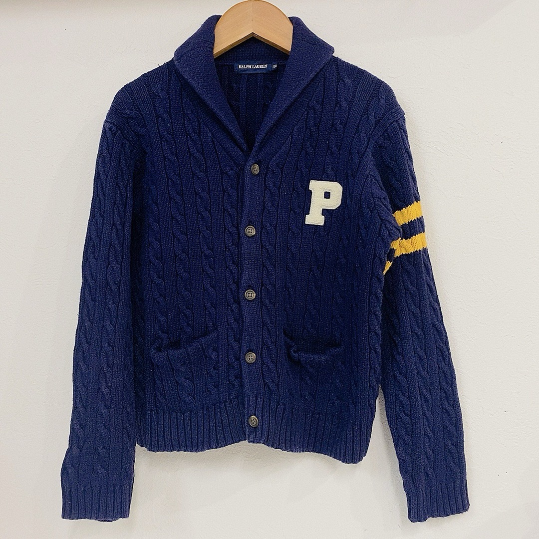 Ralph Lauren(ラルフローレン)の● ラルフローレン ニット ジャケット 120　紺 キッズ/ベビー/マタニティのキッズ服男の子用(90cm~)(カーディガン)の商品写真