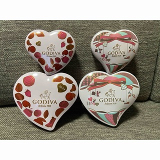 ゴディバ(GODIVA)のGODIVA ゴディバ　空き缶　お菓子缶　4個セット(小物入れ)