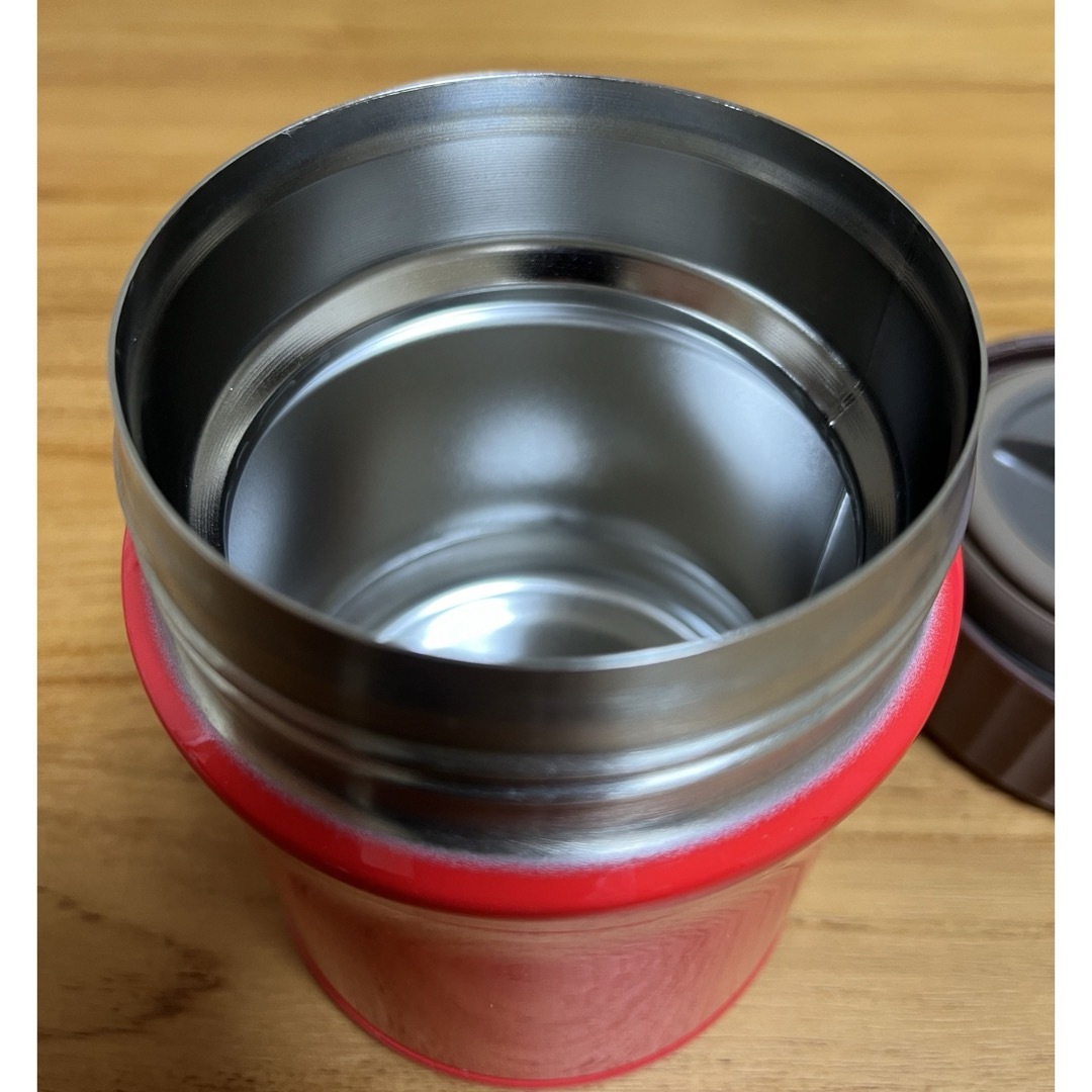 THERMOS(サーモス)のTHERMOS 真空断熱フードコンテナー 0.38L レッJBI-383 インテリア/住まい/日用品のキッチン/食器(弁当用品)の商品写真