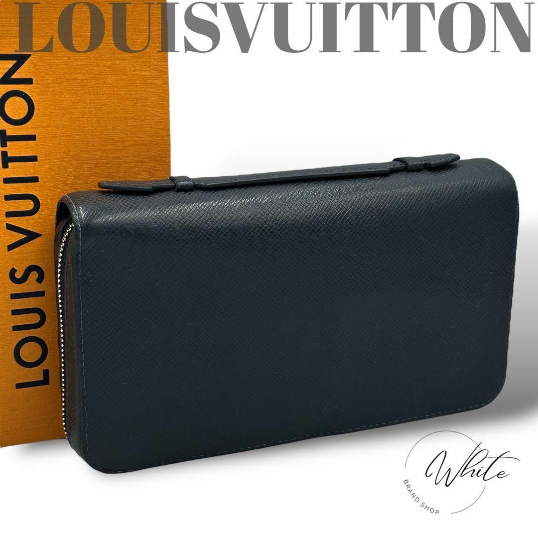 LOUIS VUITTON(ルイヴィトン)の【希少•極美品】ルイヴィトン ジッピーXL タイガ ネイビーブルー 青 メンズのファッション小物(長財布)の商品写真