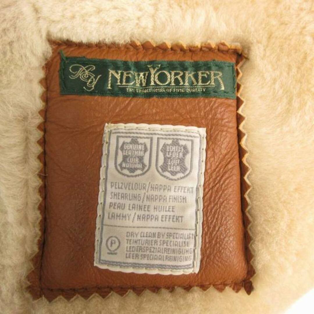 NEWYORKER(ニューヨーカー)のニューヨーカー ヴィンテージ ムートンコート レザージャケット 羊革 9AR メンズのジャケット/アウター(その他)の商品写真