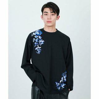 ジュンレッド(JUNRED)の【ブラック（01）】アイビーフラワーロングスリーブPO(Tシャツ/カットソー(半袖/袖なし))