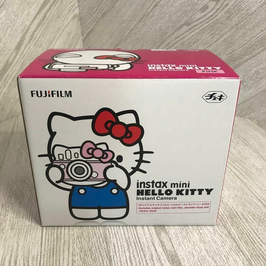 富士フイルム(フジフイルム)の極美品instax mini HELLO KITTY キティ チェキ　ピンク スマホ/家電/カメラのカメラ(フィルムカメラ)の商品写真