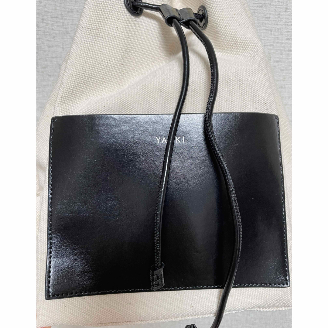 YAHKI(ヤーキ)の新品YAHKI ヤーキ ショルダーバッグ キャンバス レザー 巾着 レディースのバッグ(ハンドバッグ)の商品写真