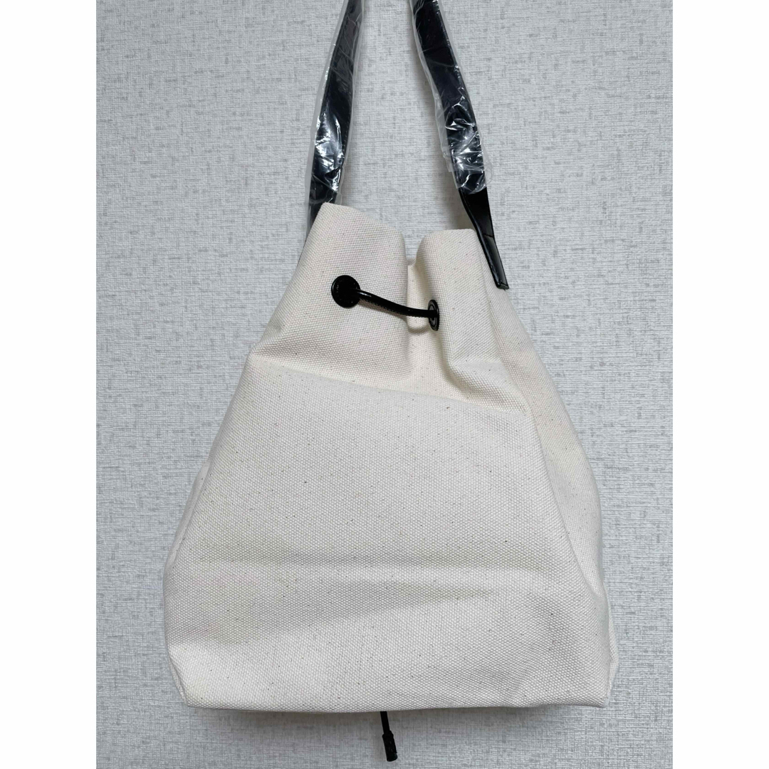 YAHKI(ヤーキ)の新品YAHKI ヤーキ ショルダーバッグ キャンバス レザー 巾着 レディースのバッグ(ハンドバッグ)の商品写真