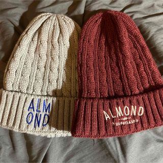 アーモンド(ALMOND)のAlmond surf ニットキャップ　セット　ニット帽　ビーニー(ニット帽/ビーニー)