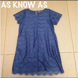 アズノウアズ(AS KNOW AS)のas know as ワンピース(ミニワンピース)