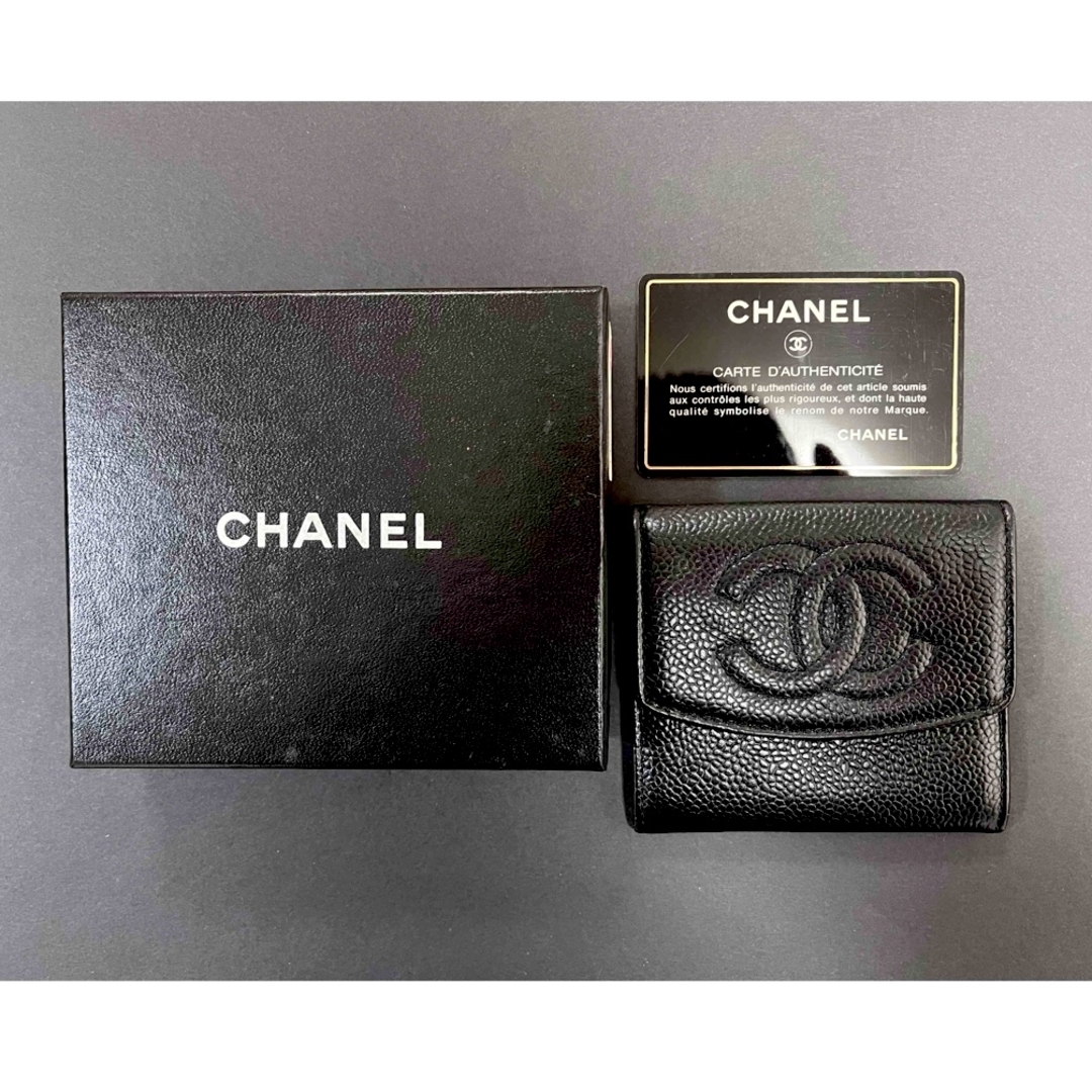 CHANEL(シャネル)のCHANEL シャネル　キャビアスキン カード コインケース　 メンズのファッション小物(コインケース/小銭入れ)の商品写真