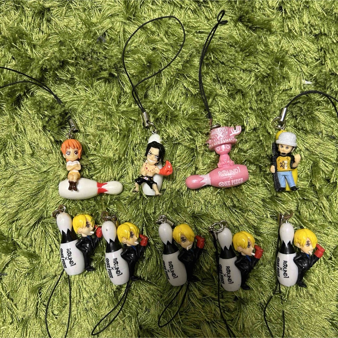 ROUND1×ONE PIECE ストラップ(9個) エンタメ/ホビーのアニメグッズ(ストラップ)の商品写真
