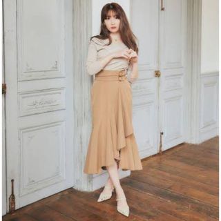 ハーリップトゥ(Her lip to)のHerlipto Double Belted Twill Wrap Skirt(ロングスカート)