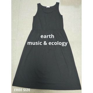 アースミュージックアンドエコロジー(earth music & ecology)のEARTH　ノースリーブワンピース(ひざ丈ワンピース)