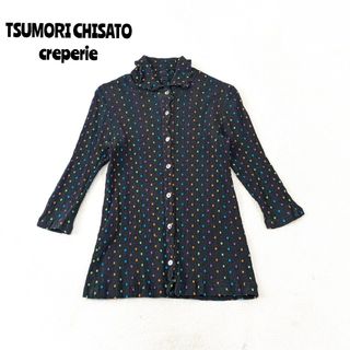 ツモリチサト(TSUMORI CHISATO)の★ ツモリチサト クレプリ ★楊柳 ブラウス ドット マルチカラー 七分袖(シャツ/ブラウス(長袖/七分))