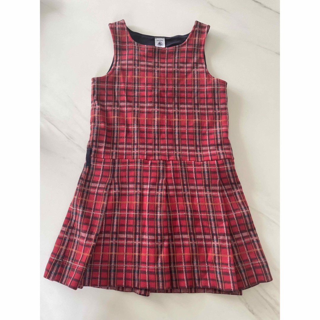 PETIT BATEAU(プチバトー)のプチバトー　ワンピース　116センチ　110 キッズ/ベビー/マタニティのキッズ服女の子用(90cm~)(ワンピース)の商品写真