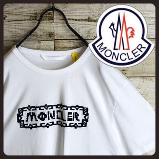 モンクレール(MONCLER)のMONCLER モンクレール tシャツ ビックセンター 刺繍入り 美品(Tシャツ/カットソー(半袖/袖なし))