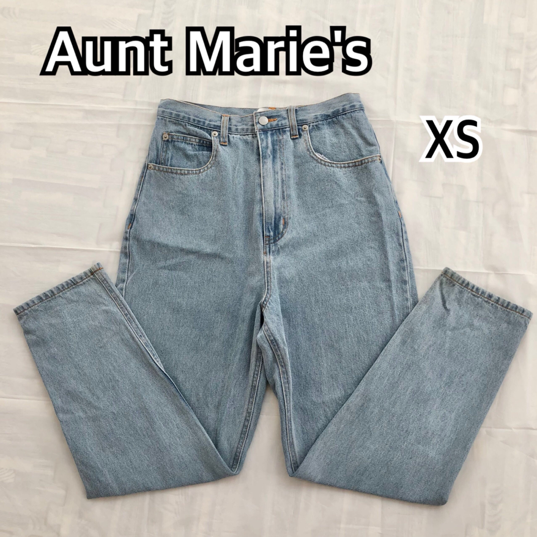 Aunt Marie's(アントマリーズ)のAunt Marie's パンツ デニム XSハイウエストルーズテーパードデニム レディースのパンツ(デニム/ジーンズ)の商品写真