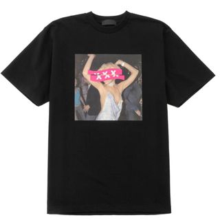 ゴッドセレクショントリプルエックス(GOD SELECTION XXX)の新品 GOD SELECTION XXX パリス・ヒルトン Tシャツ M 黒(Tシャツ/カットソー(半袖/袖なし))