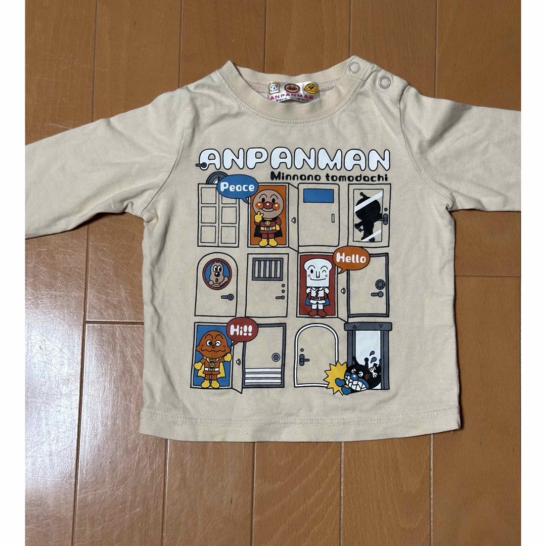 アンパンマン(アンパンマン)のアンパンマン 長袖 Tシャツ 80cm ３枚セット キッズ/ベビー/マタニティのベビー服(~85cm)(Ｔシャツ)の商品写真