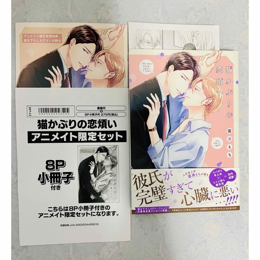 園瀬もち 猫かぶりの恋煩い アニメイト限定セット 小冊子 ペーパーつき | フリマアプリ ラクマ
