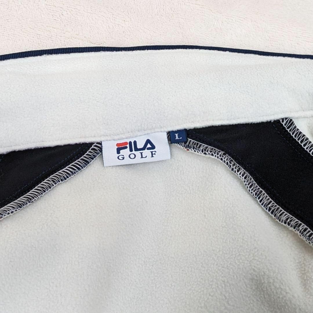 FILA(フィラ)の【FILA】ゴルフウェア　ブルゾン　美品　フリース　チェック柄　L ストレッチ スポーツ/アウトドアのゴルフ(ウエア)の商品写真