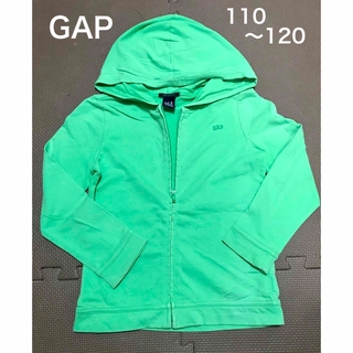 ギャップ(GAP)のGAP   パーカー　XS（110〜120）黄緑(ジャケット/上着)