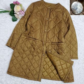 23区 - 極美品 2XL 23区 ノーカラー 中綿 キルティング コート 茶 大きいサイズ