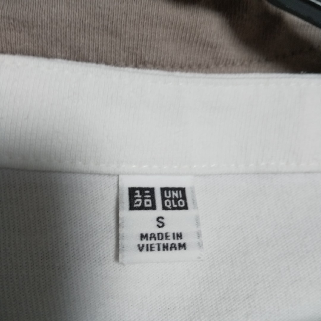 UNIQLO(ユニクロ)の★ユニクロ ボーダーオーバーサイズT(長袖)オフホワイト★ レディースのトップス(Tシャツ(長袖/七分))の商品写真