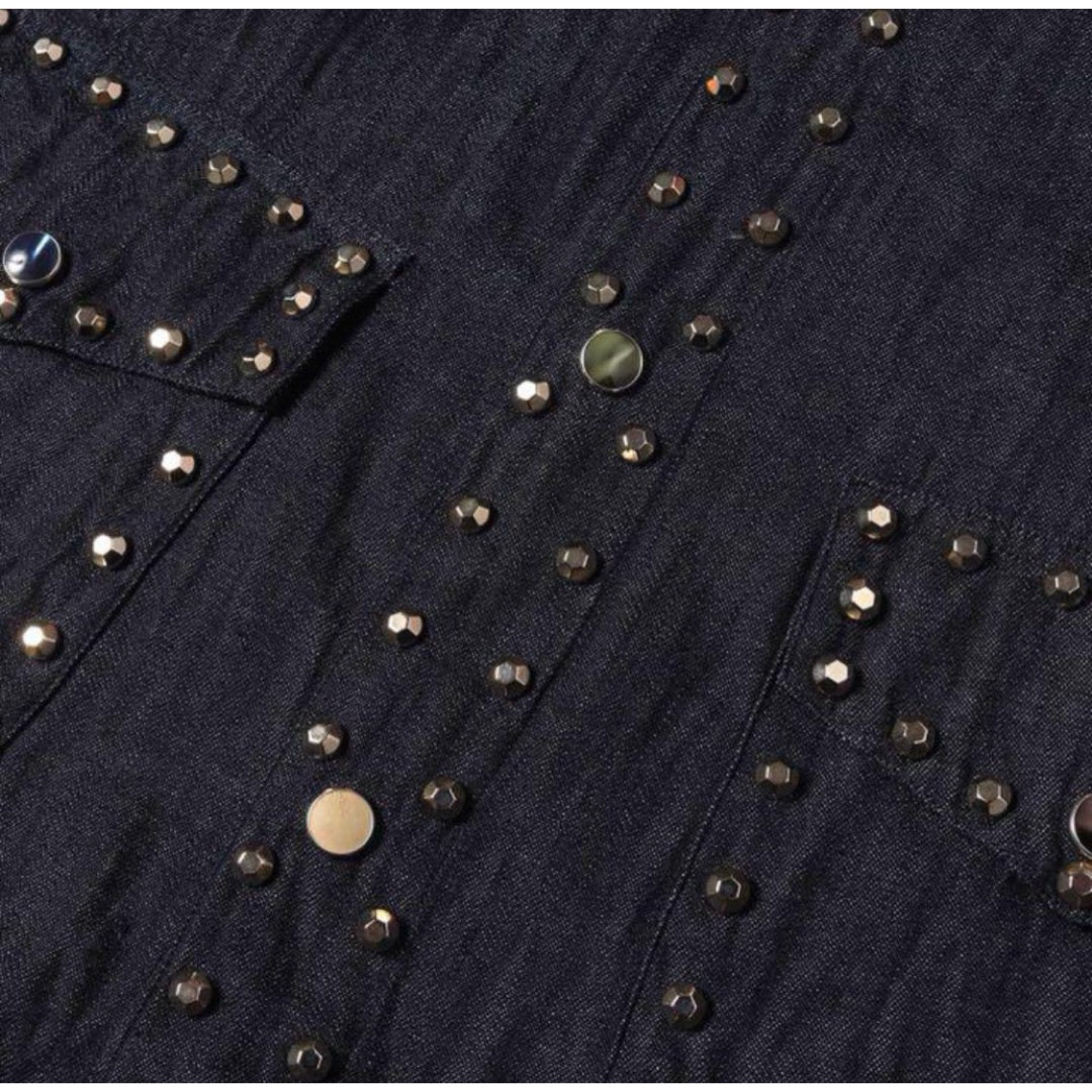 Paul Smith(ポールスミス)の希少 美品 ポールスミス スタッズ カスタム ウエスタン デニムシャツ M メンズのジャケット/アウター(Gジャン/デニムジャケット)の商品写真