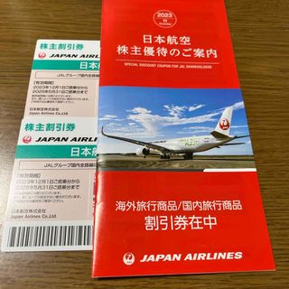 ジャル(ニホンコウクウ)(JAL(日本航空))のJAL 株主優待券2枚➕おまけの冊子(航空券)