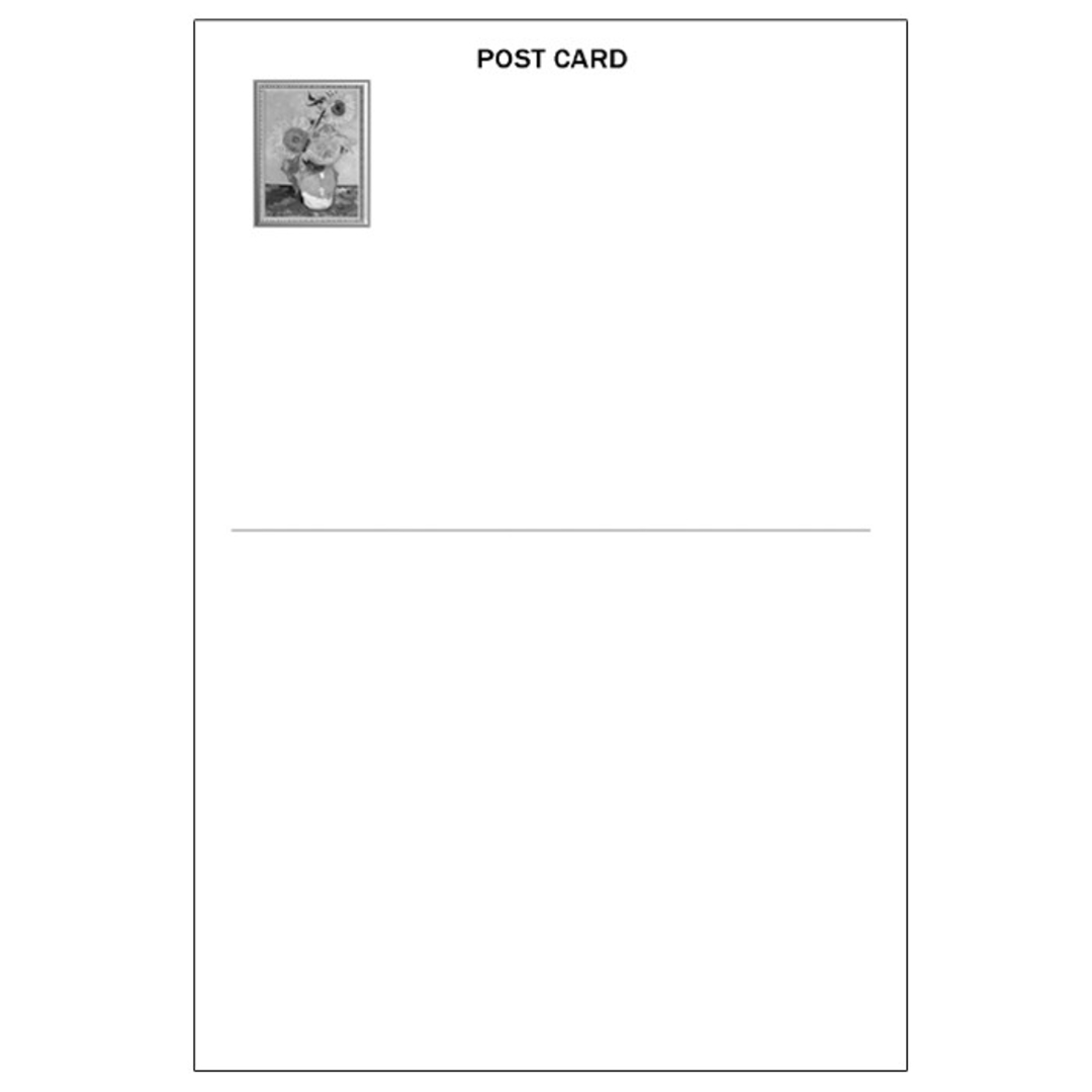 【匿名】 ポストカード （3本のひまわり） ゴッホ エンタメ/ホビーのコレクション(印刷物)の商品写真