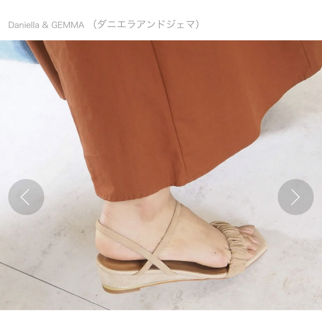 Daniella&GEMMA(ダニエラアンドジェマ)の【ダニエラ&ジェマ】ウェッジサンダル 22cm レディースの靴/シューズ(サンダル)の商品写真