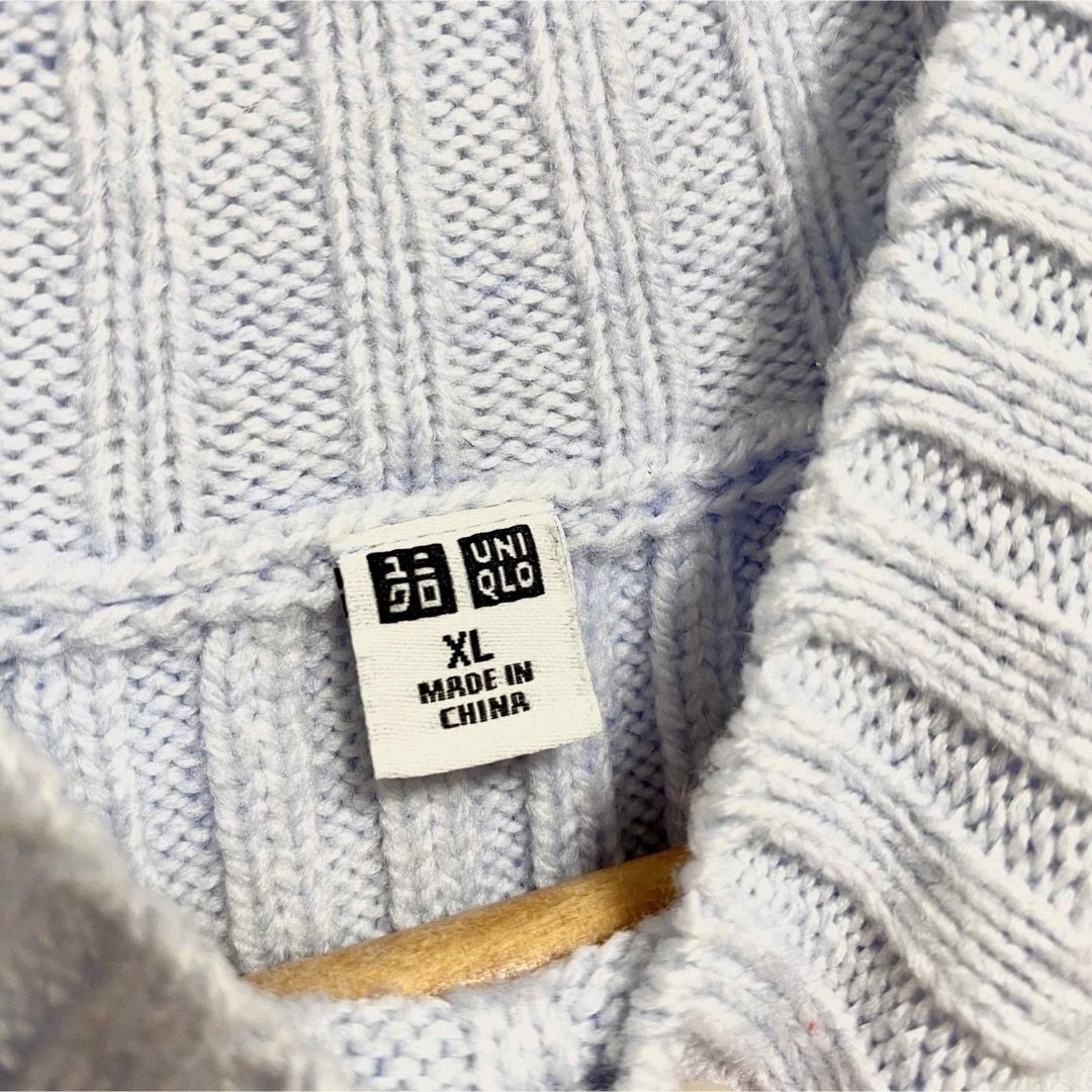 UNIQLO(ユニクロ)のユニクロ　UNIQLO リブモックネックセーター　XL レディースのトップス(ニット/セーター)の商品写真