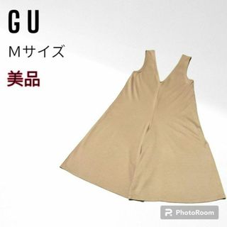 ジーユー(GU)のGU ジーユー サロペット オールインワン ガウチョ スカーチョ M 美品 匿名(サロペット/オーバーオール)