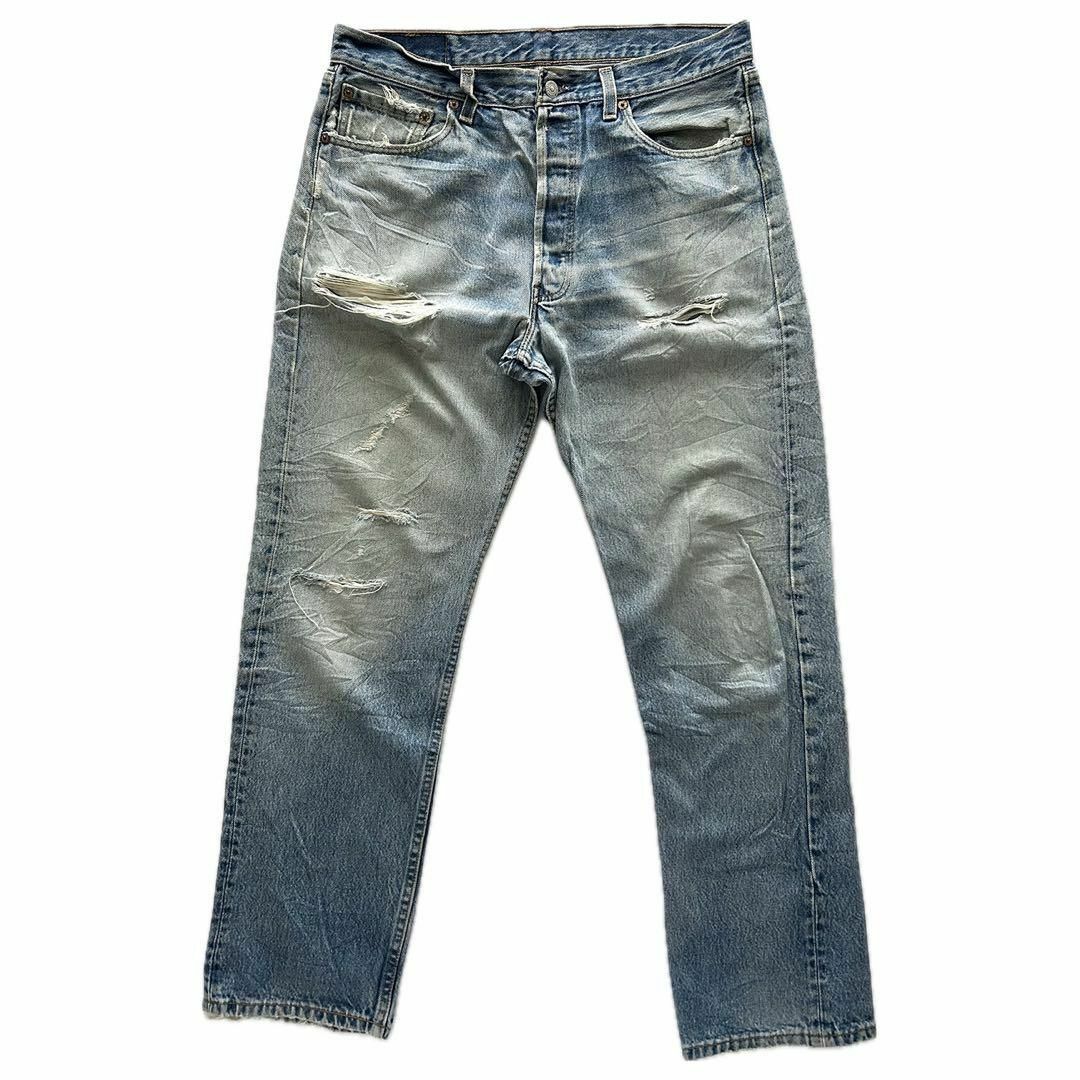 Levi's(リーバイス)のlevi’s 501 usa W34 L32 ボタン裏511 グランジ デニム メンズのパンツ(デニム/ジーンズ)の商品写真