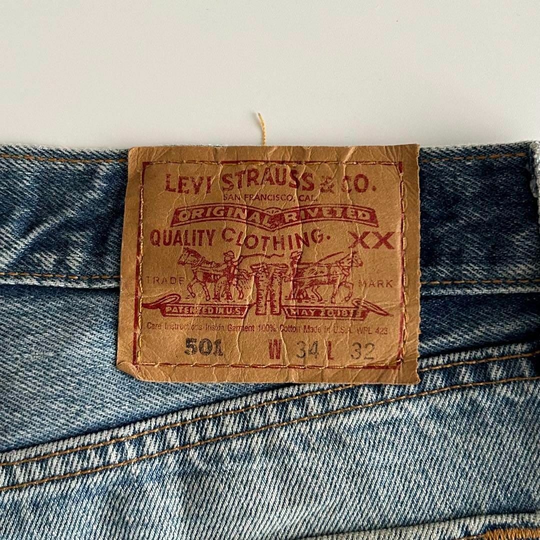 Levi's(リーバイス)のlevi’s 501 usa W34 L32 ボタン裏511 グランジ デニム メンズのパンツ(デニム/ジーンズ)の商品写真