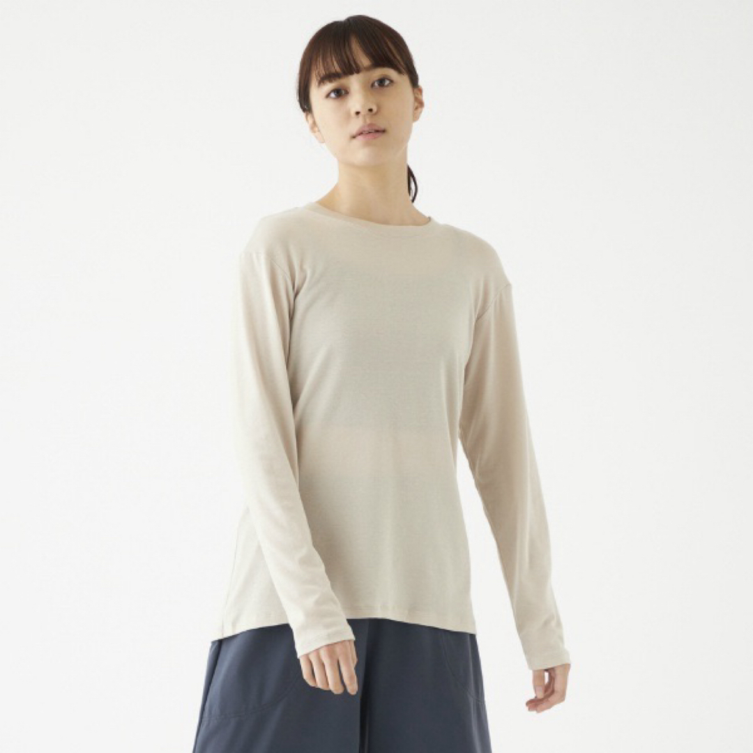 CHACOTT(チャコット)のChacott  バックツイストクルーネックTシャツ シーグリーン レディースのトップス(カットソー(長袖/七分))の商品写真