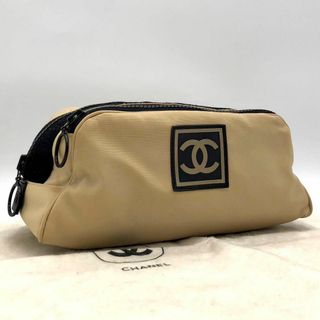 シャネル(CHANEL)の［美品］シャネル　スポーツライン　ポーチ　ココマーク　ナイロン　ラバー　7番台(クラッチバッグ)