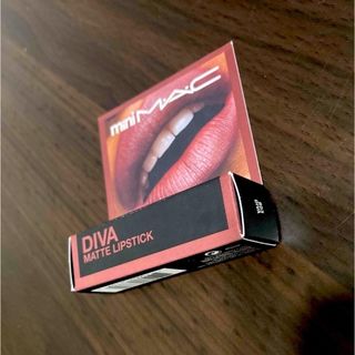 マック(MAC)の新品 MAC リップスティック DIVA ミニマック 50%off (NY購入)(口紅)