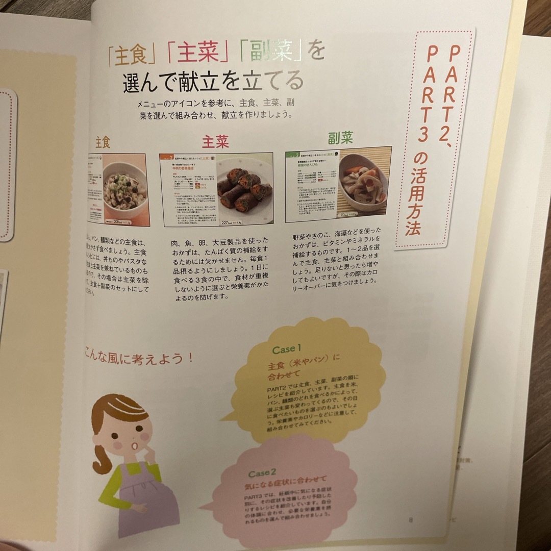 妊娠中のおいしい食事と栄養 エンタメ/ホビーの雑誌(結婚/出産/子育て)の商品写真