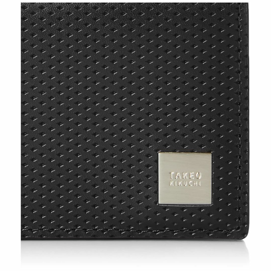 色: ブラック[タケオキクチ] パスケース フラットメタル メンズのバッグ(その他)の商品写真