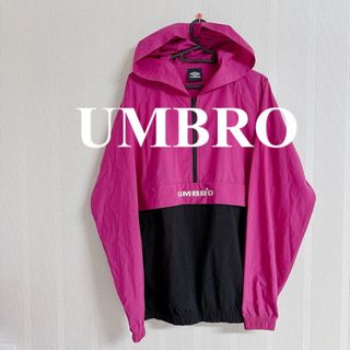 アンブロ(UMBRO)の美品　UMBRO　アンブロ　ナイロンプルオーバー　ハーフジップ(ナイロンジャケット)