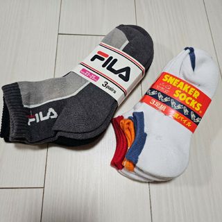 フィラ(FILA)のしっかり 底パイル スニーカーソックス 6足セット(ソックス)