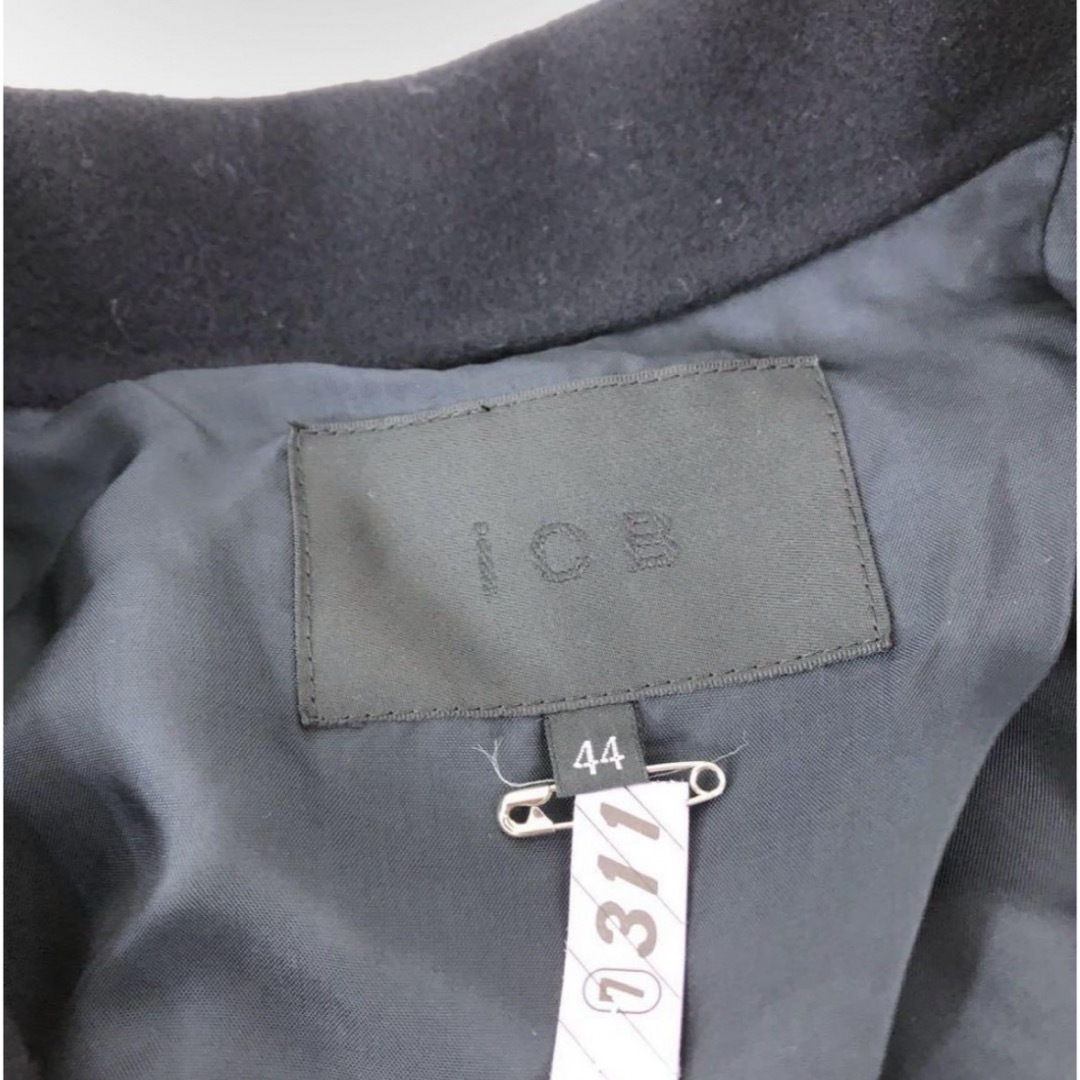 ICB(アイシービー)の大きいサイズ44 iCBカシミヤ混 ウール ロングコート ガウンコート レディースのジャケット/アウター(ロングコート)の商品写真
