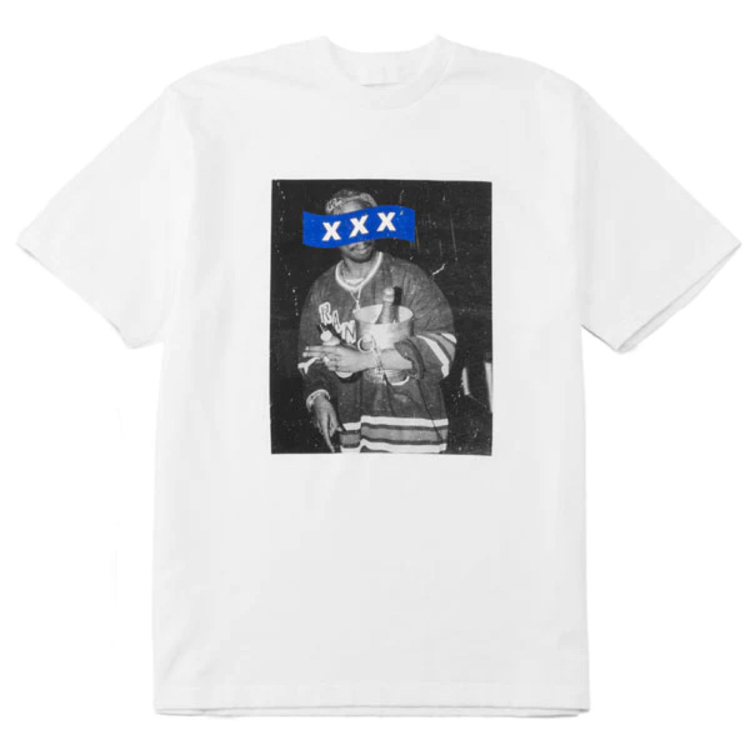 GOD SELECTION XXX(ゴッドセレクショントリプルエックス)の新品 GOD SELECTION XXX 2pac Tシャツ L 白 メンズのトップス(Tシャツ/カットソー(半袖/袖なし))の商品写真