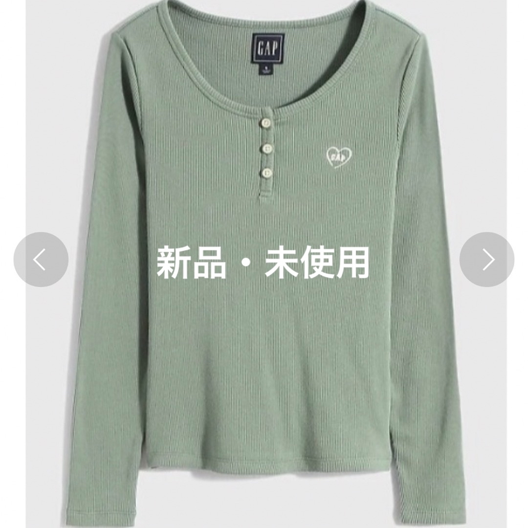 GAP(ギャップ)のJAC リブ ヘンリーネック GAPロゴ 長袖Tシャツ メンズのトップス(Tシャツ/カットソー(七分/長袖))の商品写真